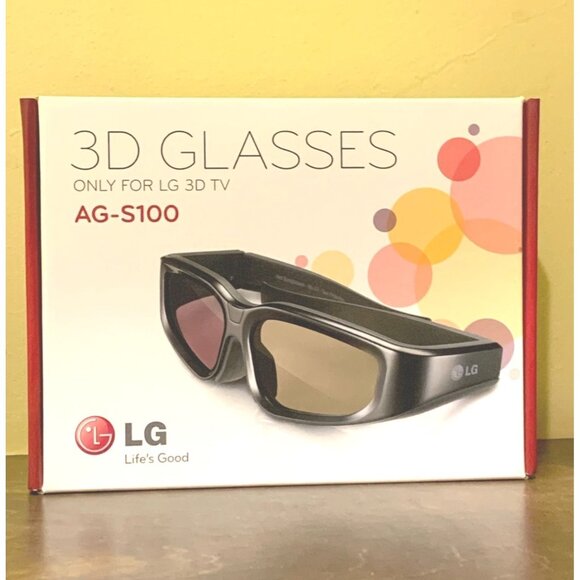 Lot of 4 LG AG-S100 3D Glasses For LG 3D TV Two New Sealed-Two Open - Picture 1 of 8